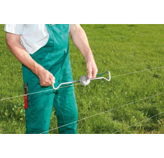 Tendeur rotatif pour fils et cordes aluminium - PATURA