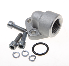 Winkel-Schraubflansch 90°   IG 1/2"BPSmax. Betriebsdruck 315 bar,O-Ring 15,88 x 2,62, 3-Loch-Flansch  WF30IGBSP123