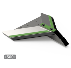 Lame pour décompacteur avec pointe, plaquettes carbure et rechargement LSM 13100180 adaptable