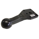 Kugelzugöse Kugel 80,Flanschmaß 130x115 mm  