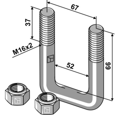 Bügelschraube M16