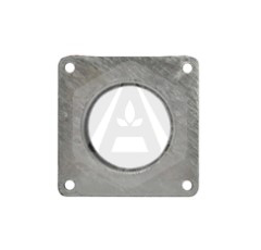 Bride carrée galva + raccord mâle Ø 150 mm adaptable