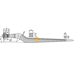 Silozinken für ZENZ-CHIEF-Lader 100081 Nachbau  