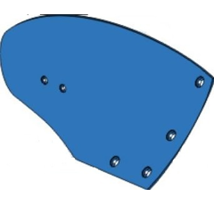 Versoir droit pour charrue FROST HW245R|51164 adaptable - BlackSteel©