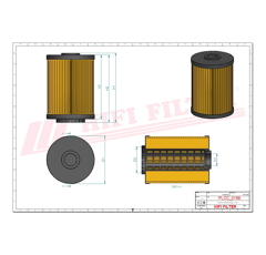 Filtre à gasoil adaptable HIFI FILTER SN70341