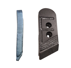 Pointe Gauche carbure et rechargement pour charrue RABEWERK MP 350 L adaptable