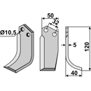 Fräsmesser Rechts 120 x 50 Comeb Nachbau