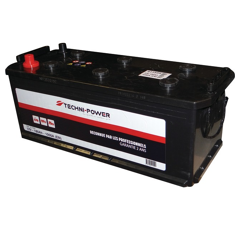 Batterie tracteur 12v 180Ah 1050A + à droite sur la largeur | TECHNI-POWER