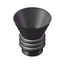 Entonnoir en caoutchouc pour tube Ø 220 x 195 mm adaptable