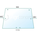 Heckscheibe getönt f. Landmaschine FIAT 9961035 - Nachbau