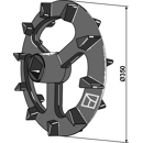 Crosskill-Ring Ø 350 mm für Walze R18223210 – Nachbau  