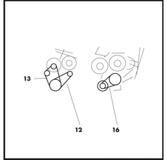 Jeu de courroies pour moissonneuse-batteuse DEUTZ-FAHR 02235177 adaptable