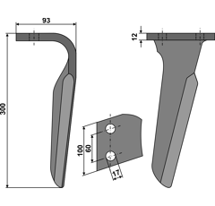 Kreiseleggenzinken - links RHALP04L Alpego Nachbau