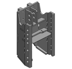 Lagerbock HVLB,W= 330 S32, kurz,MB-Trac BR 442 BR 443 Schwarz    