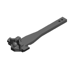 Tragplatte Kugel 80,JCB 3000 4000 7000 8000 Schwarz      