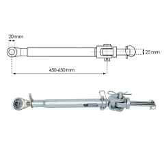 Stabilisateur pour tracteur NEW HOLLAND 5170360 adaptable