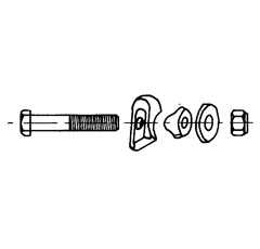 Attache dent pour faneuse DEUTZ-FAHR 1.1042.119.900.00 adaptable