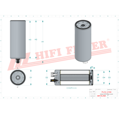 Filtre à gasoil adaptable HIFI FILTER SN40578