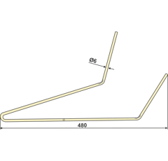 Dent de fenaison pour faneuse NIEMEYER 600005 adaptable - BlackSteel©