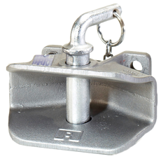 Flanschzugmaul manuell,Flanschmaß 120x55 mm, Ø 32 mm Bolzen, ohne Anhängebolzen,    