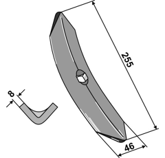 Schar 255 x 8 mm Nachbau.