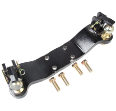 Zwangslenkung, beidseitig,für höhenverstellbaren Kugeleinsatz, Schwarz,Bolzen für Niederhalter 10.441.211.0 - Sauermann