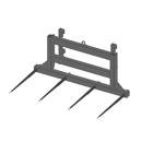 Pic bottes frontal Ø 45 mm pour type d'attelage AGRAM adaptable