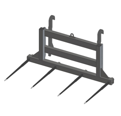 Pic bottes frontal Ø 45 mm pour type d'attelage JCB Q-FIT REG adaptable