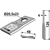 Couteau gauche pour faucheuse TAARUP 56110900 adaptable - Blacksteel©