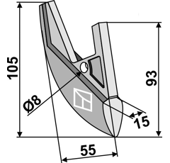 Soc pour semoir NORDSTEN 25085 adaptable - BlackSteel©