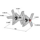 Herse à bêche rotative traînée 600 mm adaptable BlackSteel©