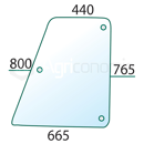 Vitre de porte D/G pour machine agricole ZETOR 6011-7961 adaptable