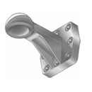 Kugelzugöse Kugel 80,Flanschmaß 130x130 mm, Schwarz  