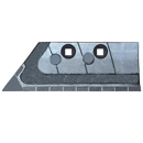 Soc de rasette Gauche carbure et rechargement pour charrue KUHN HUARD 631109 adaptable - BlackSteel©