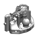 Kugeleinsatz Kugel 80,W= 330 S32, John Deere Grün      