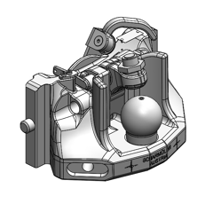 Kugeleinsatz Kugel 80,W= 330 S32, John Deere Grün      