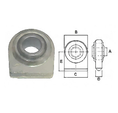 Rotule à souder Ø  22 mm pour tracteur ROT0004-22 adaptable