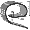 Ressort 150 x 14 - 212 mm pour vibroculteur adaptable