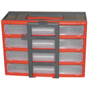 Boite de rangement plastique  -  4 tiroirs  -  310X150X220mm
