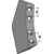 Aileron à soc G 53 - 55 mm 681-004L adaptable - BlackSteel©