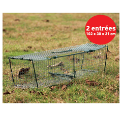 Piège à fauve avec portes invisibles, 2 entrées - BOXTRAP