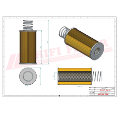 Filtro hidráulico HIFI FILTER SH56236 Adaptable