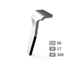 Dent de herse rotative Gauche 3 plaquettes carbure BREVIGLIERI 88310 adaptable