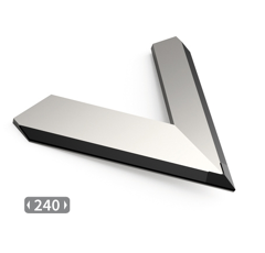 Mise à souder triangulaire carbure pour aileron de bineuse HORSCH 60063332 adaptable