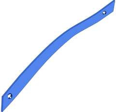 Streichblech-Streifen 3 - links SRP330WL3M Rabe by Muzzi Industrie