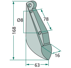 Soc pour semoir KONGSKILDE 7002149320 adaptable 