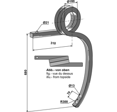 Schwergrubberstiel, gedreht - links 101316171 Vogel u. Noot Nachbau