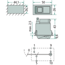 Interrupteur à bascule avec blocage HELLA pour FENDT X830241014000 adaptable