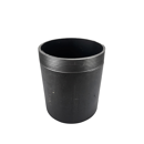 Manchette filetée noire 10 cm mâle