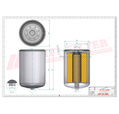 Filtre à gasoil adaptable HIFI FILTER SN70383